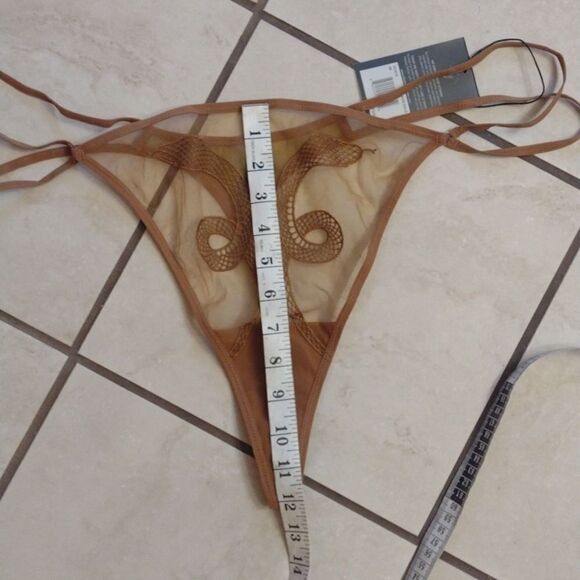 NWT Rare Thistle and Spire Medusa Thong Liquid Gold size 3X - Picture 7 of 10